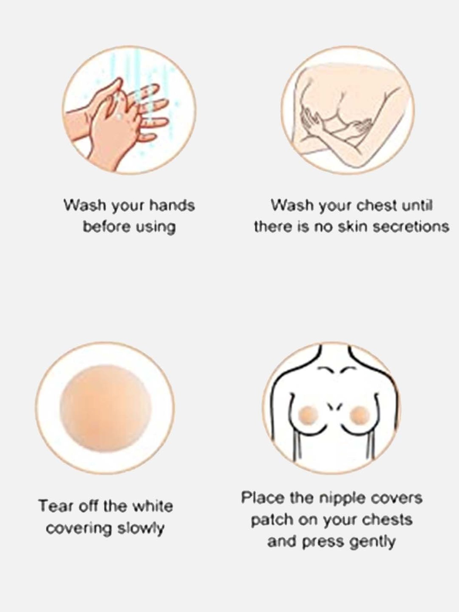 FIMS: Fashion is my Style Beige Reusable Nipple Covers