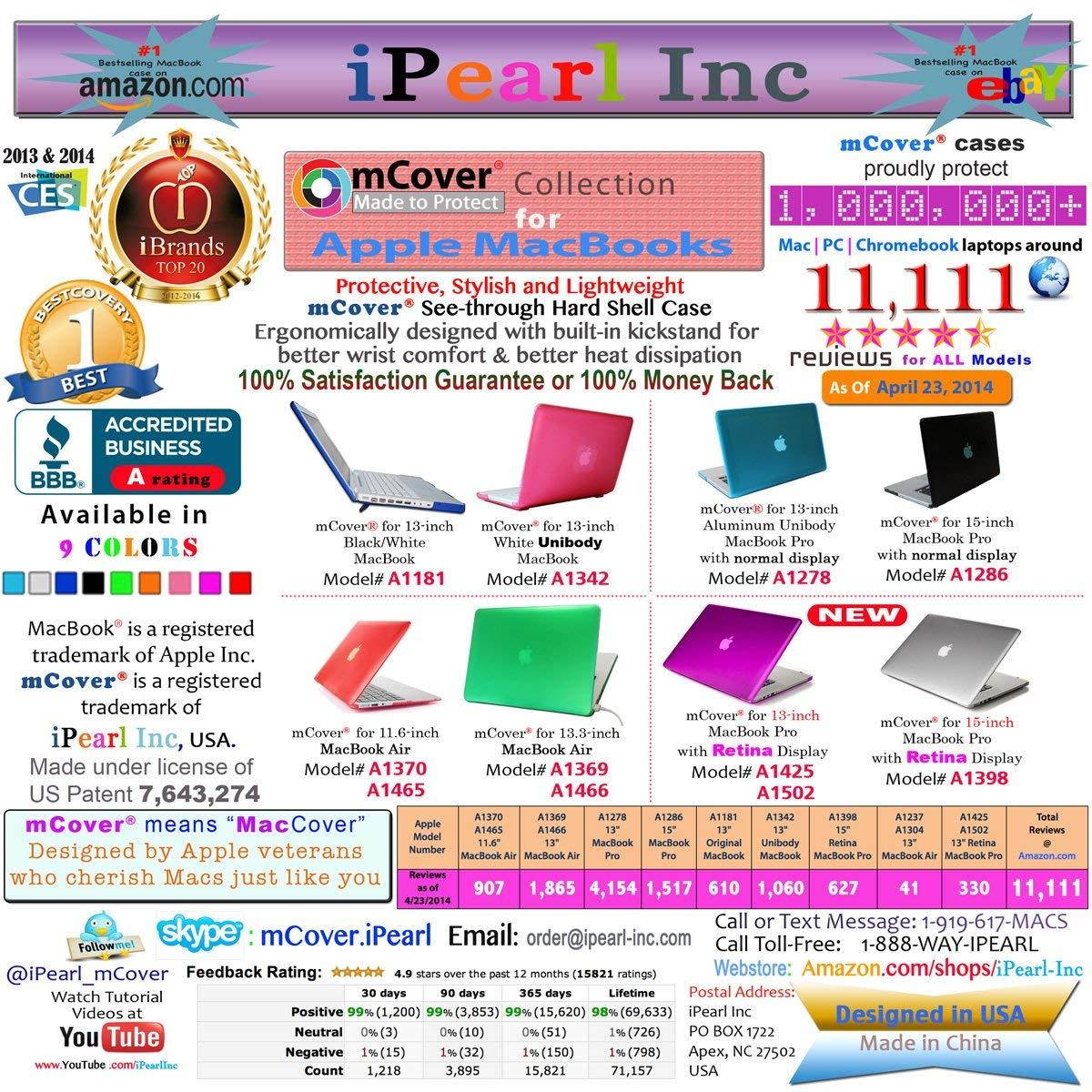 mCover Green Hard Shell Case with FREE keyboard cover for 15-inch A1286 Aluminum Unibody MacBook Pro (15.4" regular display, Black keys)