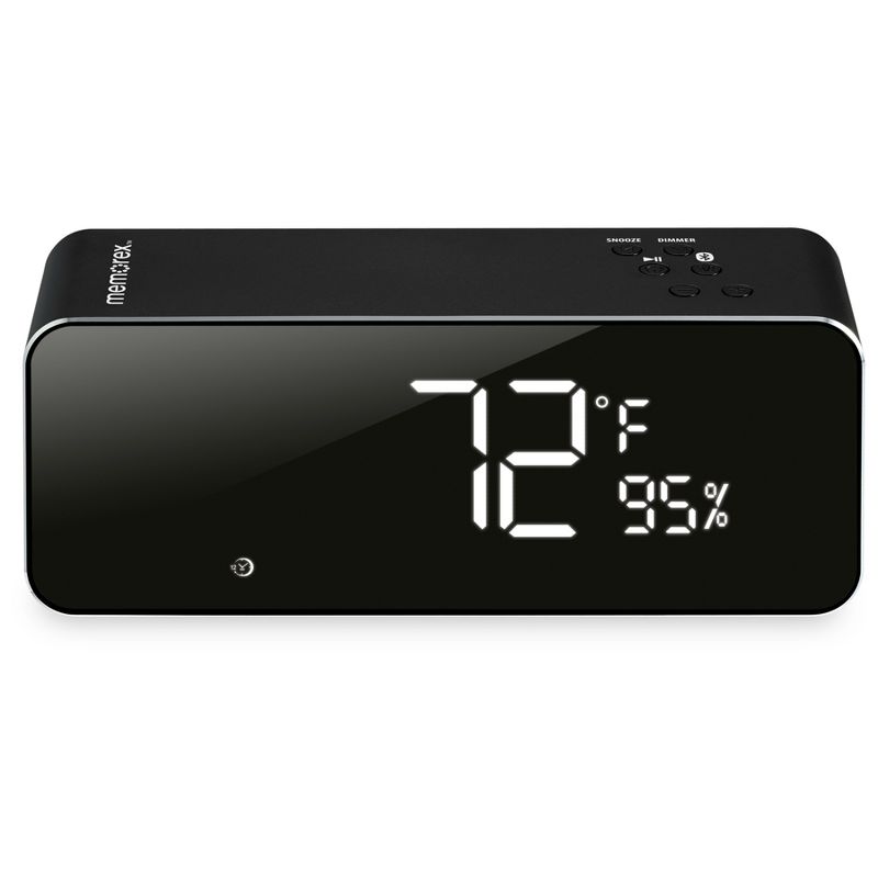 Memorex Bluetooth Clock Radio - Silver