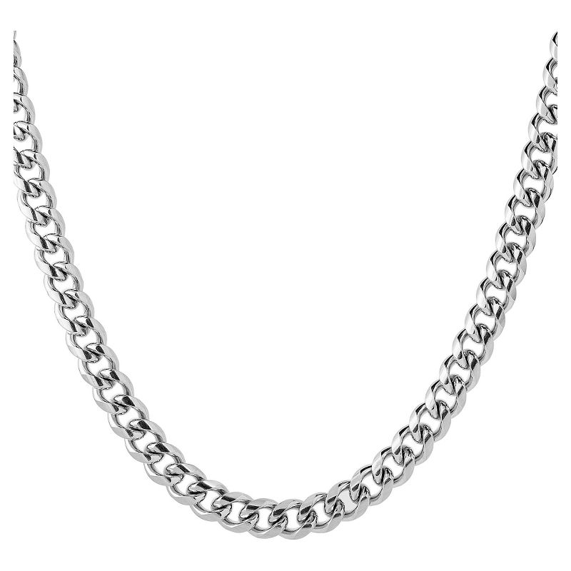 Men's West Coast Jewelry Stainless Steel High Polished Curb Link Chain (9.3mm)