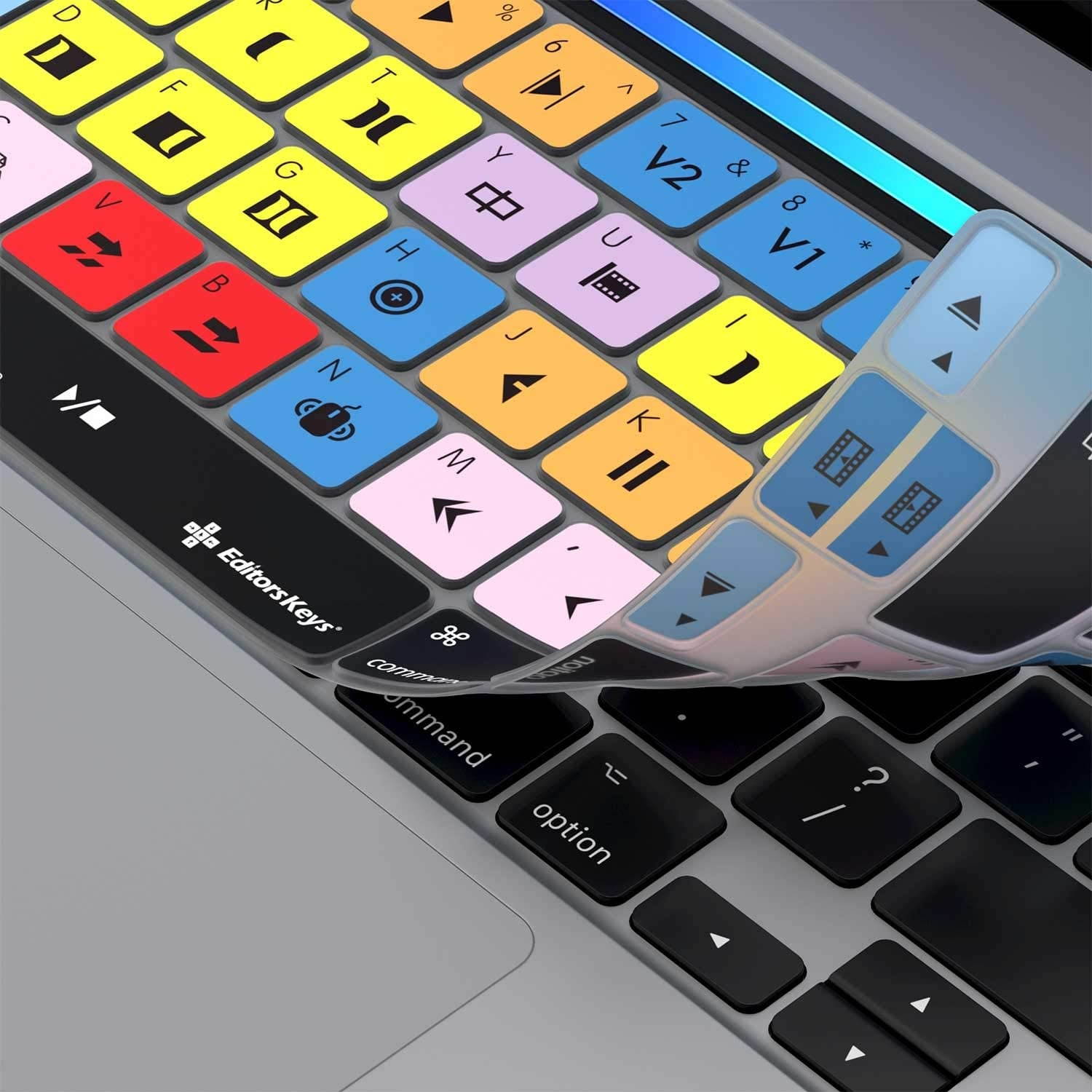 Avid Media Composer Keyboard Cover - Fits The 13" & 16" MacBook Pro 2020+ - Full Protection and All The Shortcuts