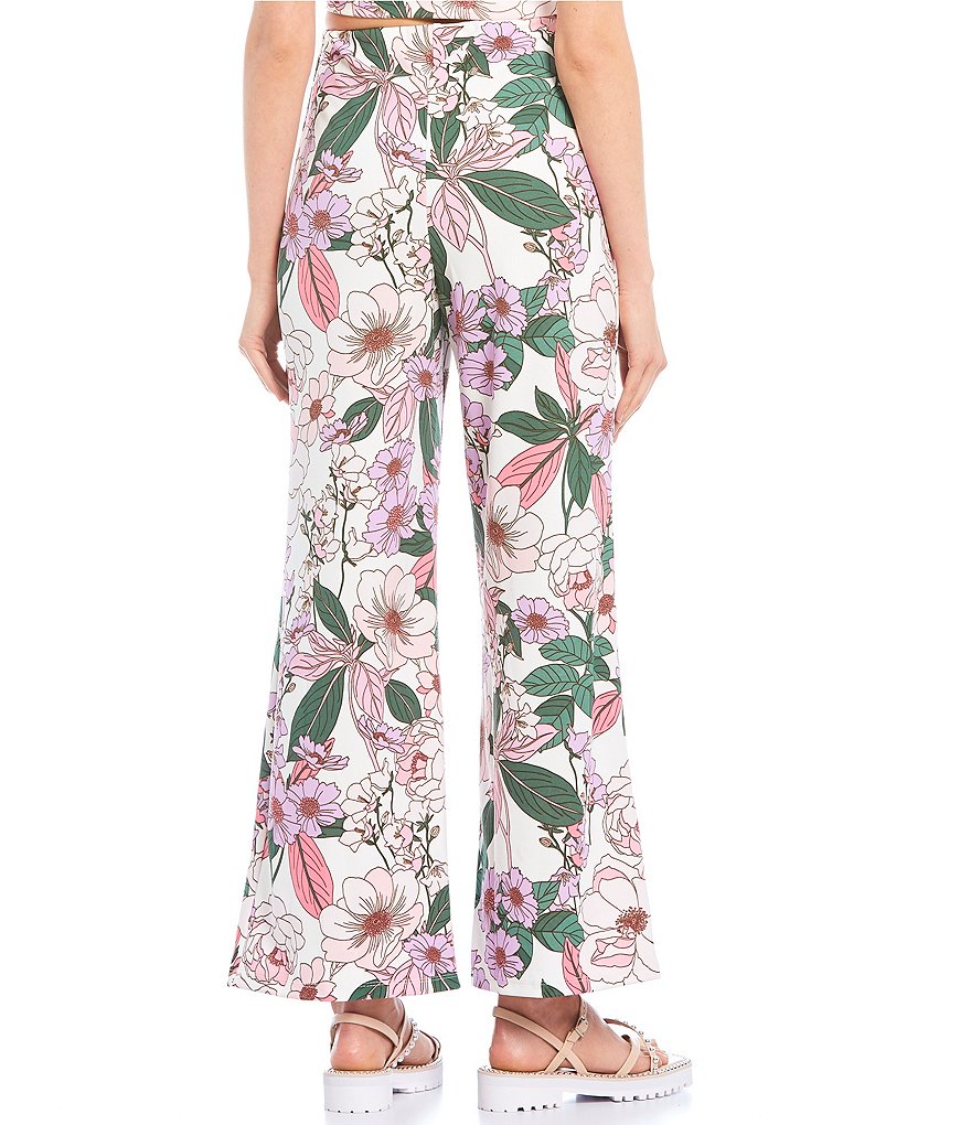 Evolutionary Coordinating High Waist Floral Print Pants