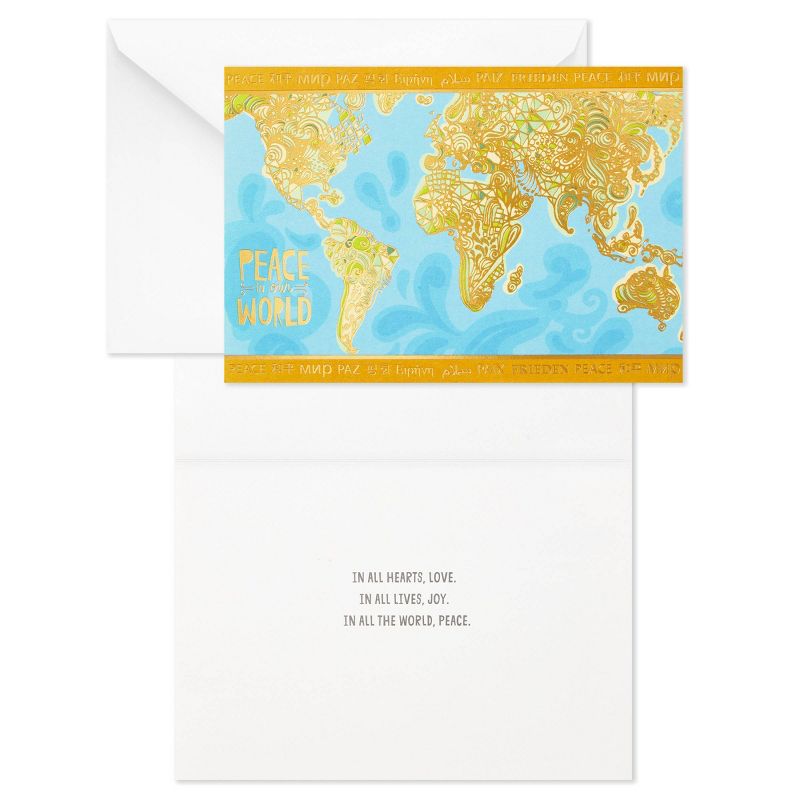 10ct Hallmark Unicef Peace World Foil Boxed Cards