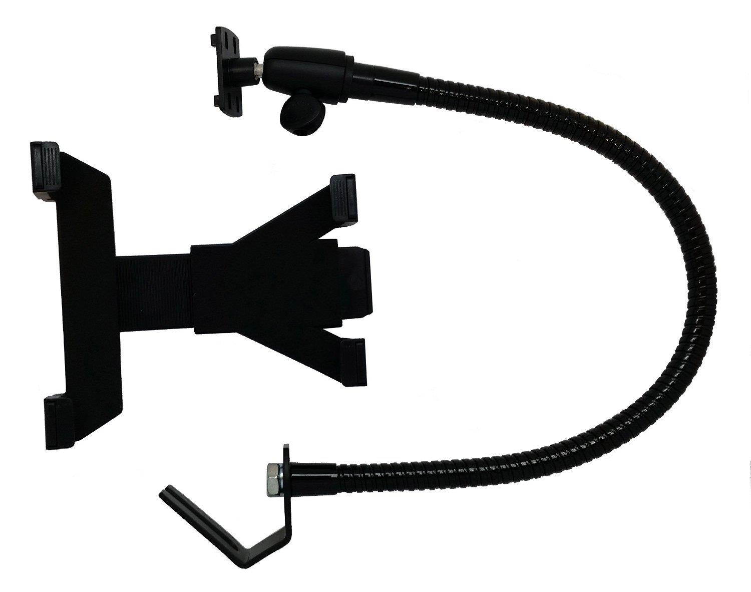 Bracketron Universal Tablet Floor Mount for Phablet-style Smartphone iPad Samsung Galaxy Tab S4 S3 Microsoft Surface Pro Asus ZenPad 3S 10 Lenovo IdeaPad Huawei MediaPad Amazon Fire TMF-382-BX