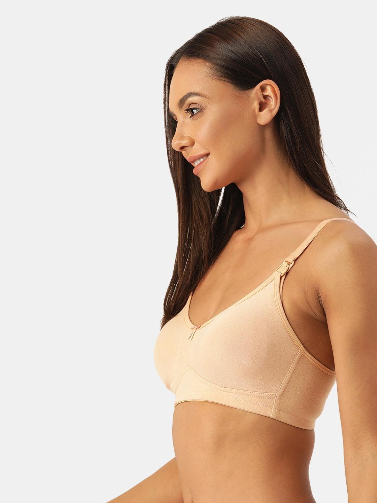 Inner Sense White Non Wired Non Padded Nursing Bra