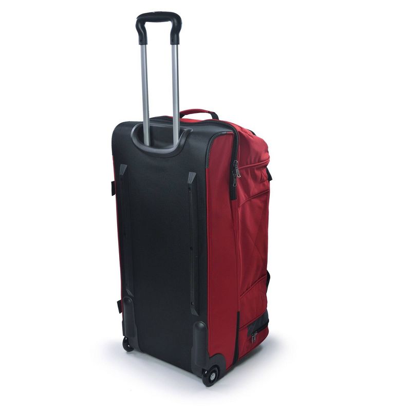 FUL Rig 30" Rolling Duffel Bag - Red/Gray