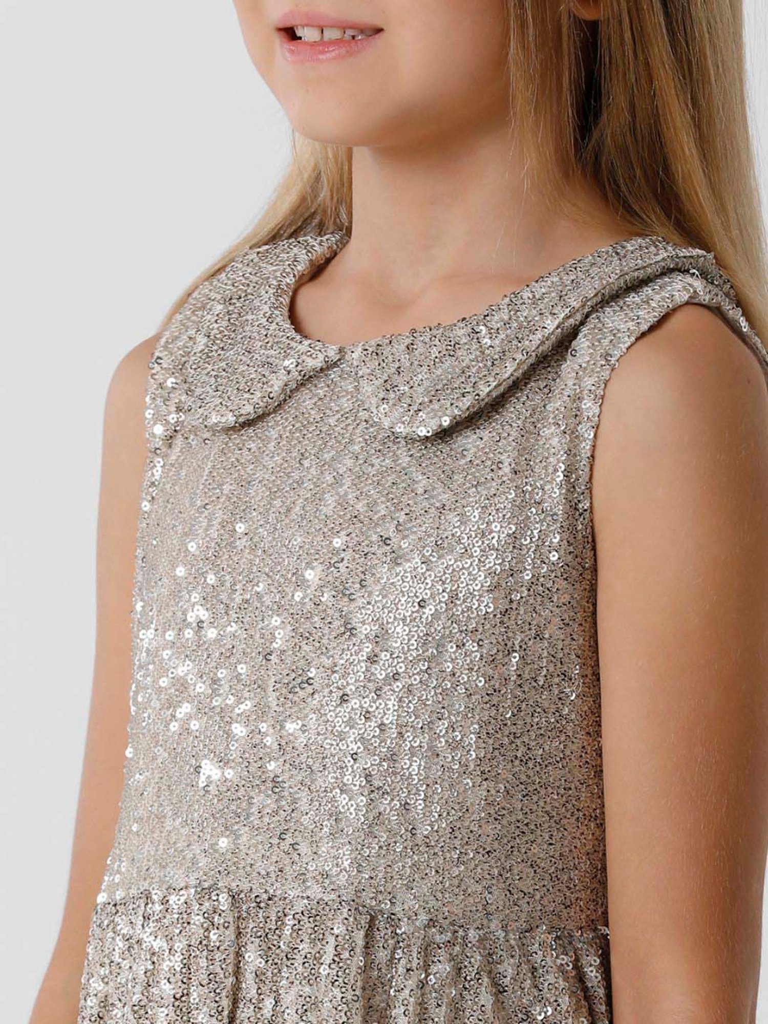 Peppermint Kids Black & White Printed Full Sleeves Dress