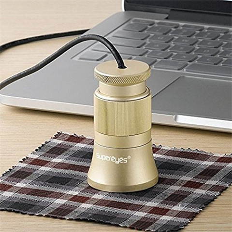 Supereyes C003 Digital Automatic Textile Analysis Device Thread Counter Linen Tester with Manual Focus and Zoom Capability