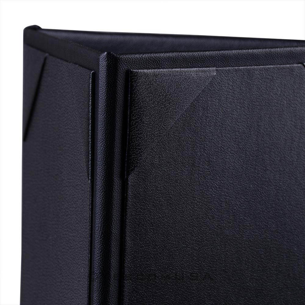 10pcs 4"x6" 3-Side Triangle Menu Holder Black Table Tent for Bar Cafe Restaurant