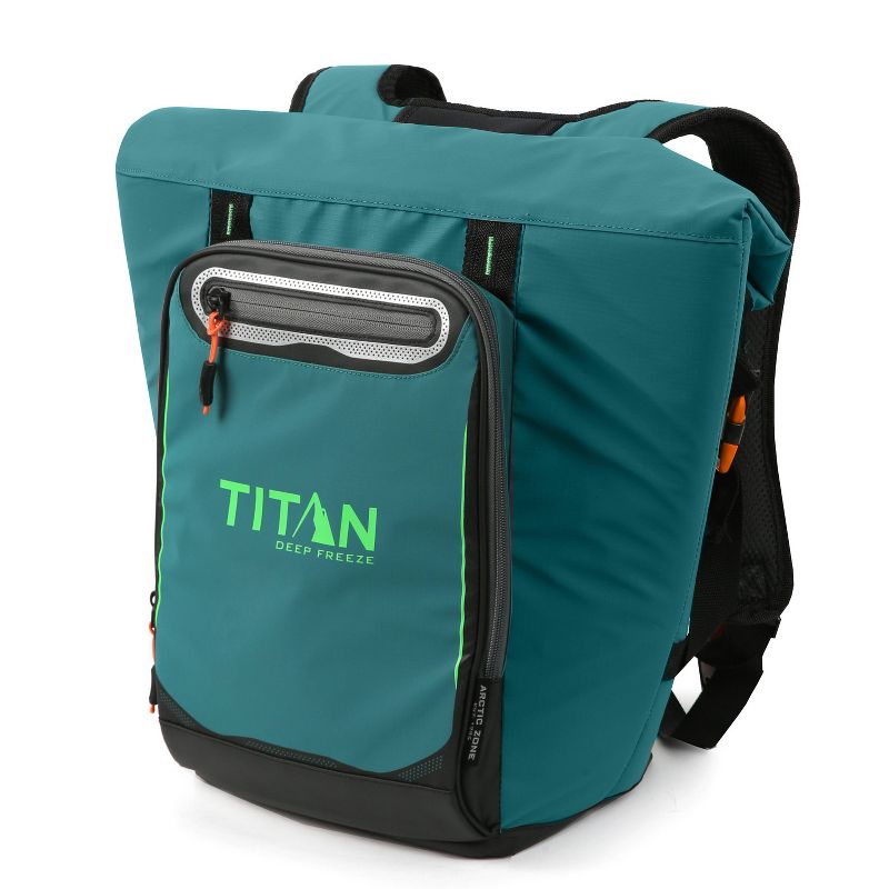 California Innovations Titan Deep Freeze 13qt Rolltop Backpack Cooler - Green