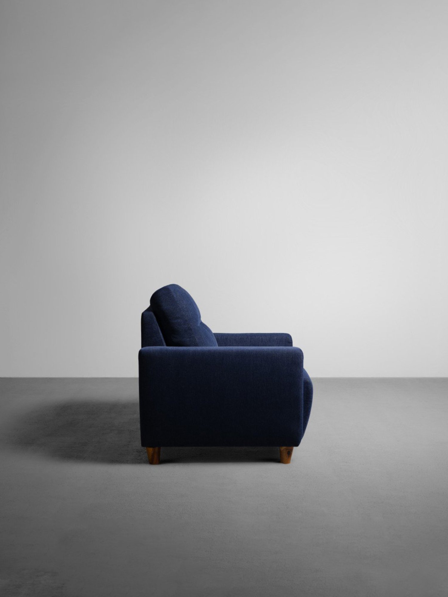 Sleepyhead Yolo Berry Blue Fabric 1 Seater Sofa