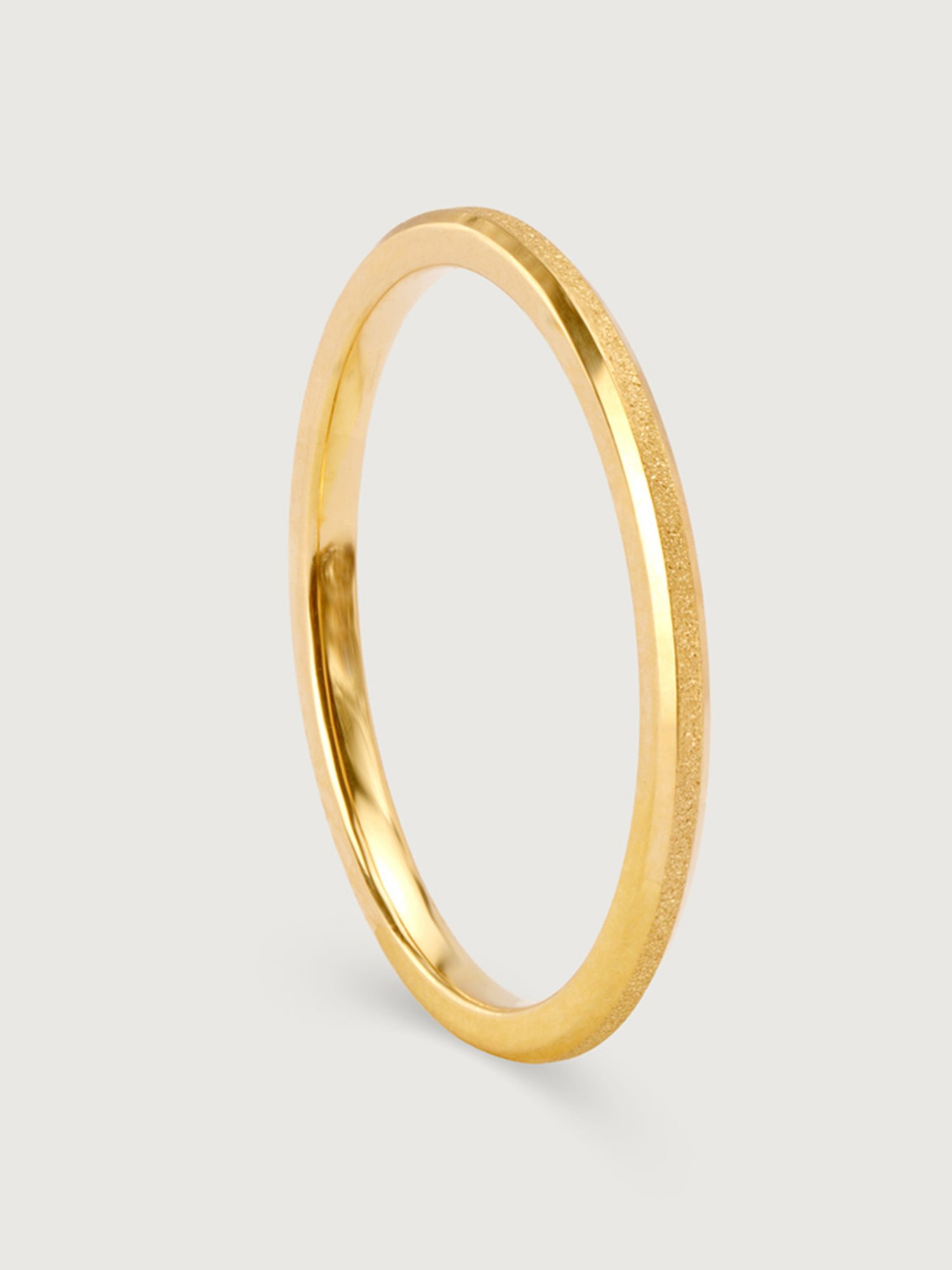 Mia by Tanishq His & Her Edition Band 18k Gold Couple Ring (Single Quantity)