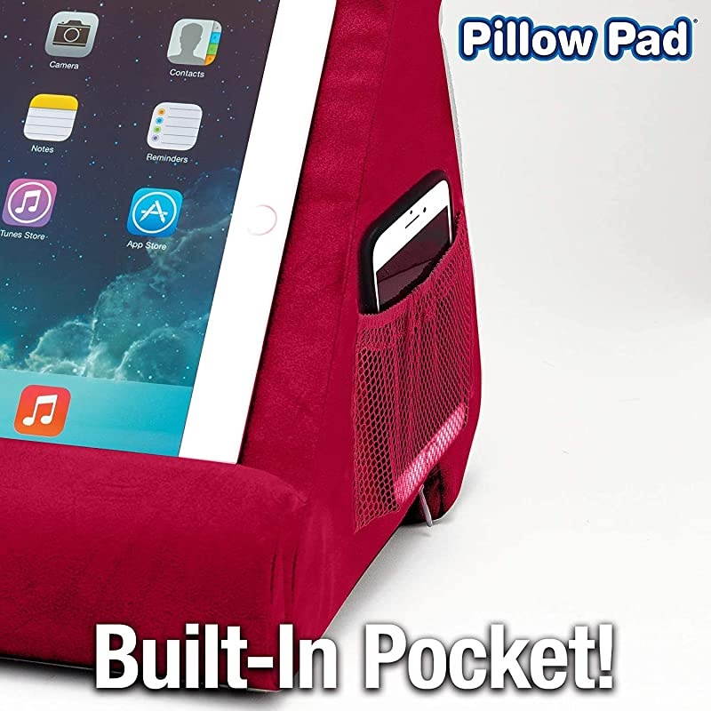 Pillow Pad MultiAngle Soft Tablet Stand Retail Packaging Burgundy