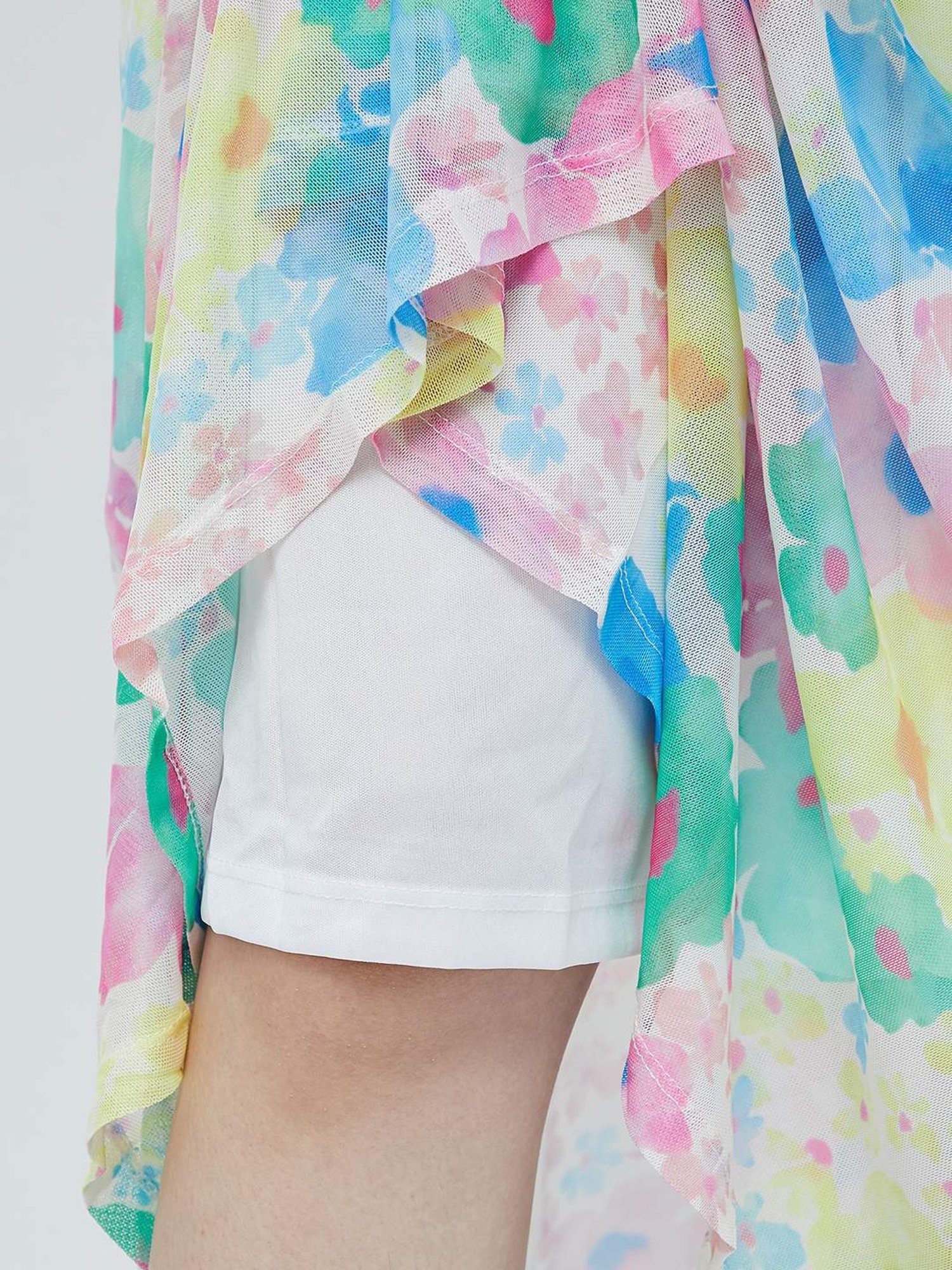 Ginger by Lifestyle Multicolored Floral Print A-Line Skirt