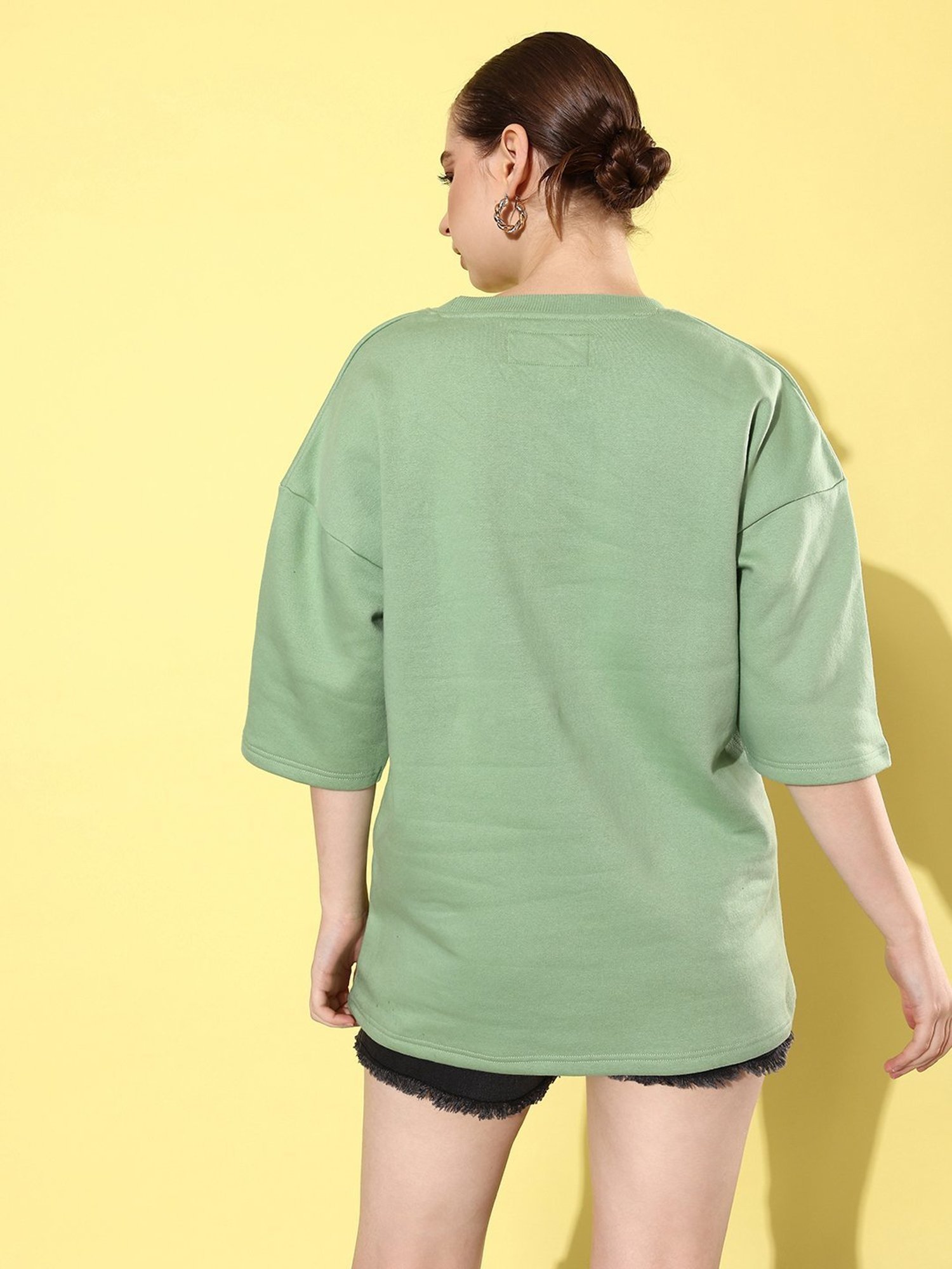 Difference of Opinion Green Fleece Oversized Sweatshirt