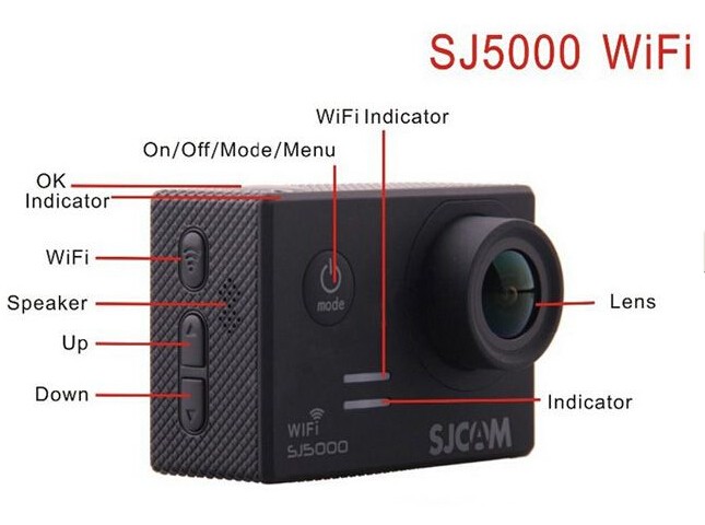 Original SJCAM SJ5000 WIFI 2 Inch Screen 1080P Sports Video Camcorder Waterproof Action HD 14MP Camera
