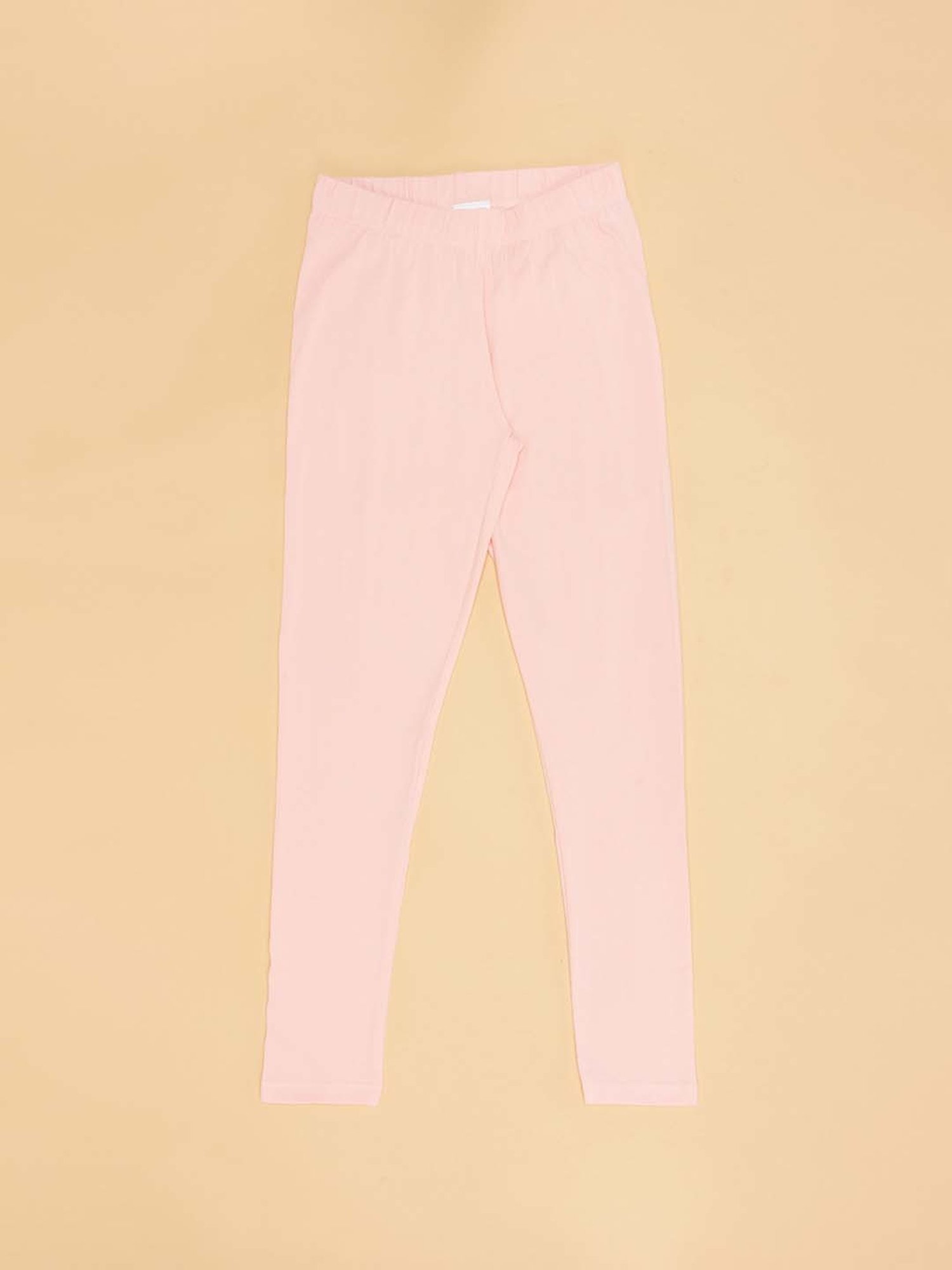 YU by Pantaloons Girls Navy & Peach Cotton Floral Print Leggings (Pack of 2)