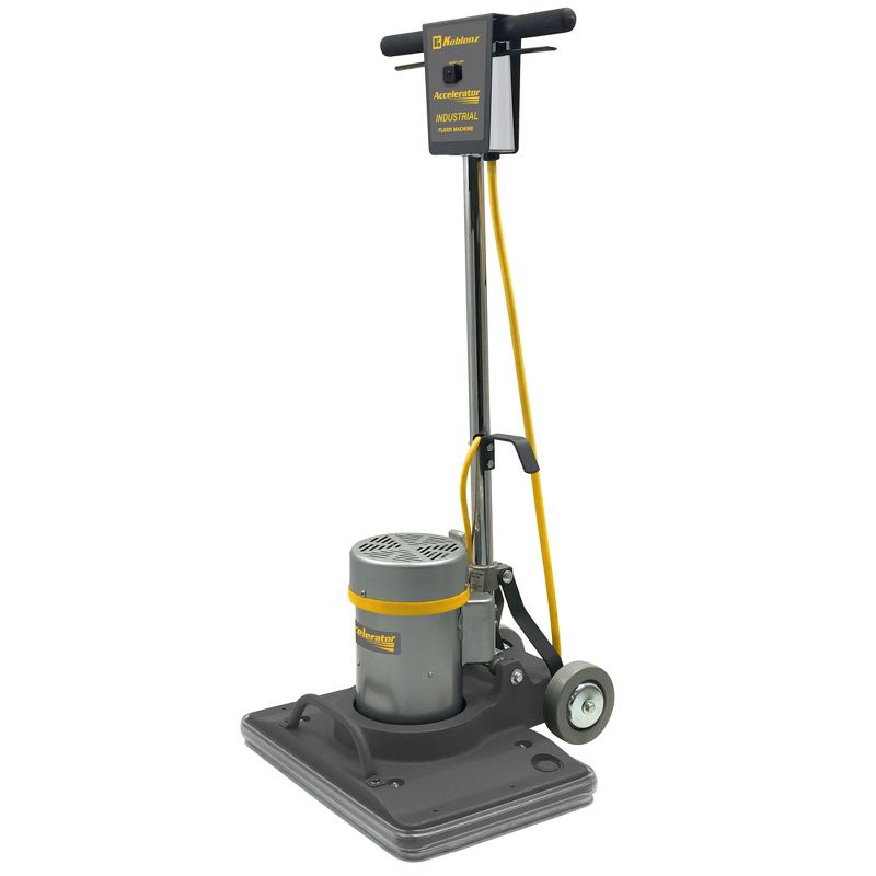 Koblenz Industrial and Commercial 1.5 HP 14 x 20 Inch Cleaning Pad Heavy Duty Floor Cleaner Machine with Non Marking Wheels and 3500 RPM Brush Speed