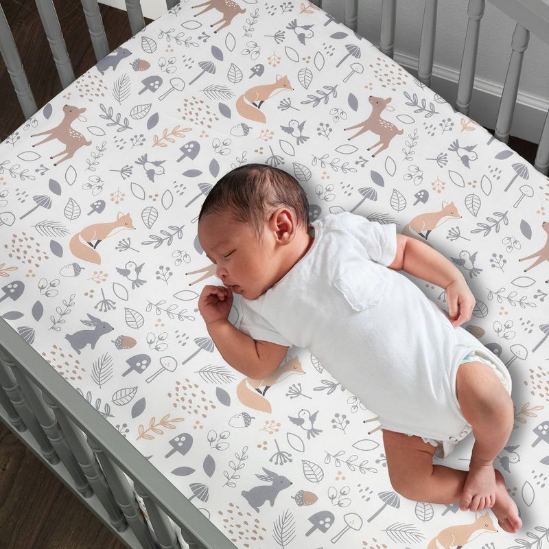 Clementine Kids Blush Bloom Crib Sheet