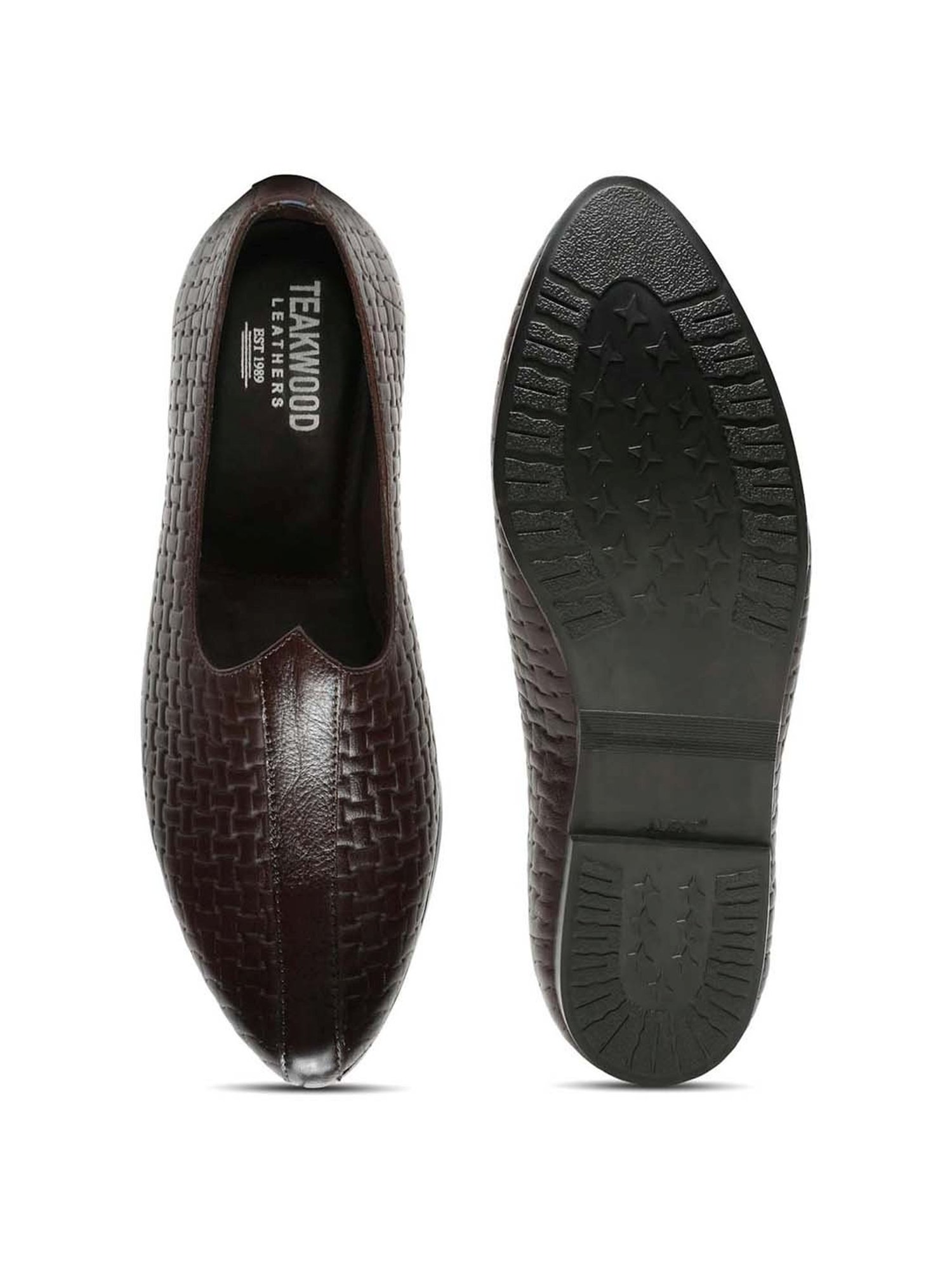 Teakwood Leathers Men's Brown Casual Juttis