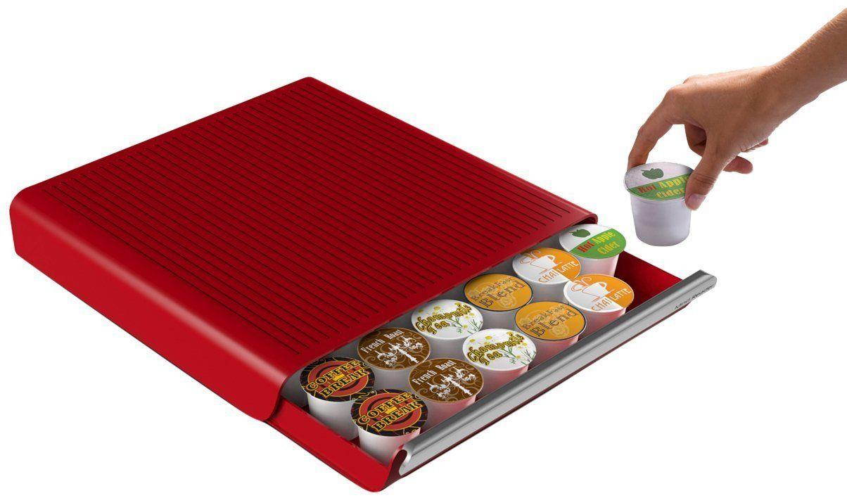 Mind Reader "Hero" Coffee Pod Storage Drawer for 36 Keurig K-Cup, 42 CBTL/Veri ,