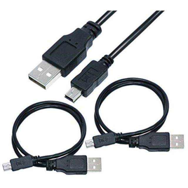 2 pack 1  1.5 feet usb 2.0 a to mini 5 pin b cable for external hdds/camera/card readers