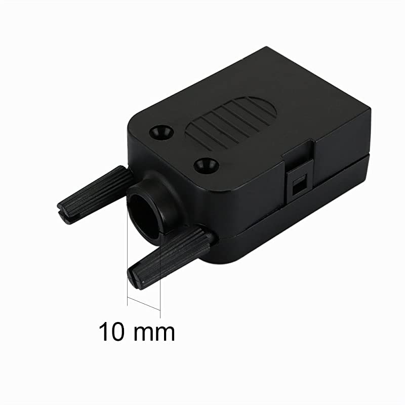 DB9 Connector to Wiring Terminal RS232 Serial Port Breakout Board SolderFree Male Adapter with Case x1 Female Adapter with Case x1