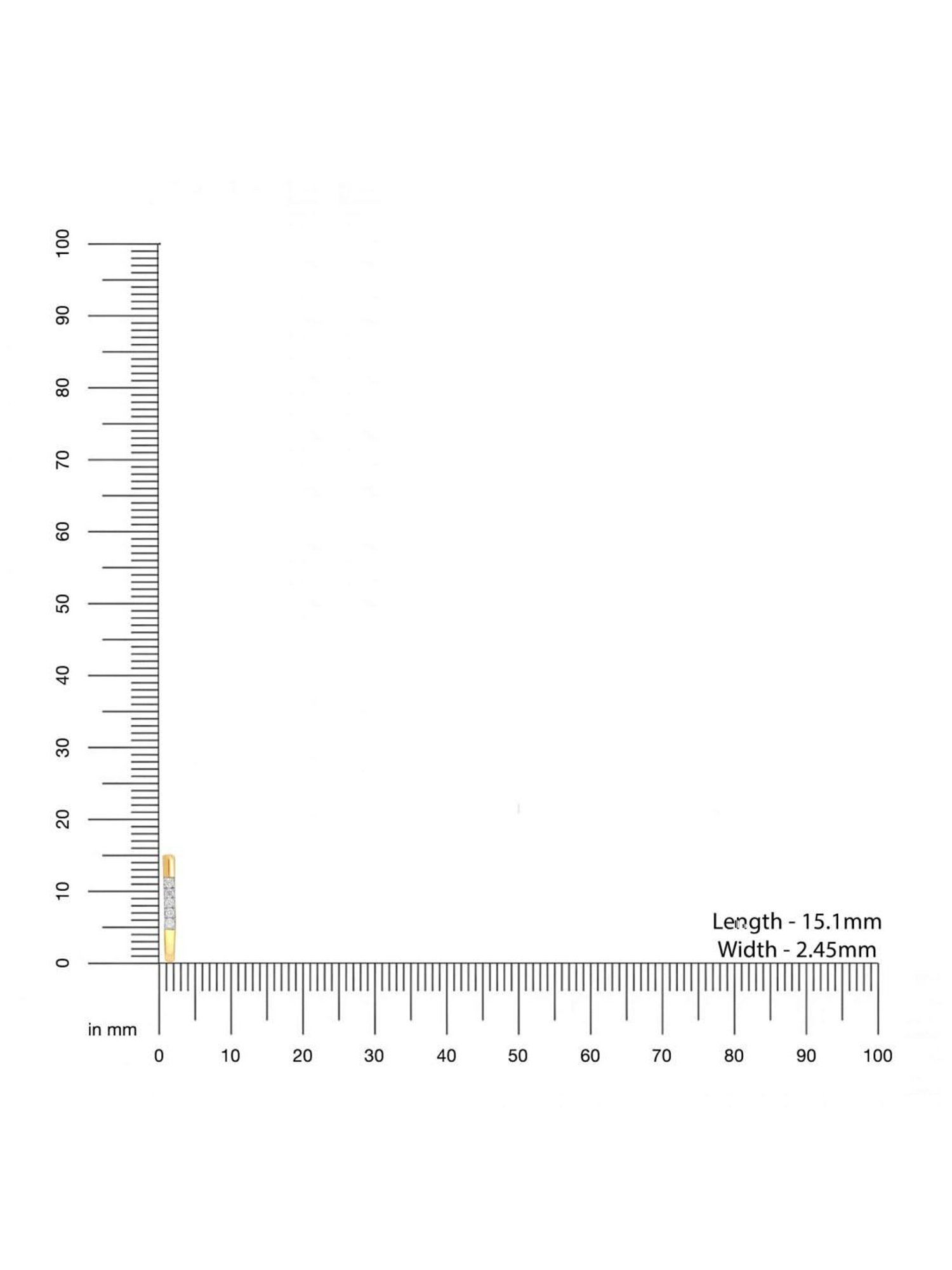 Mia By Tanishq Mia Icicles 14k Mountainscape Majesty Hoop Earrings