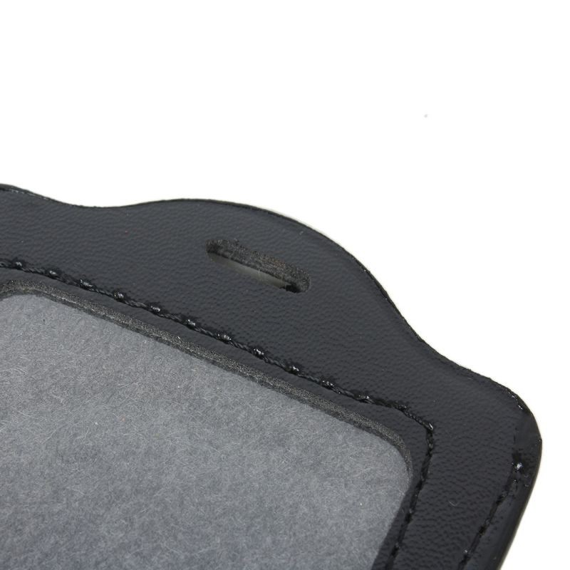 Black Business Vertical ID Badge Card Holders 6 Pcs