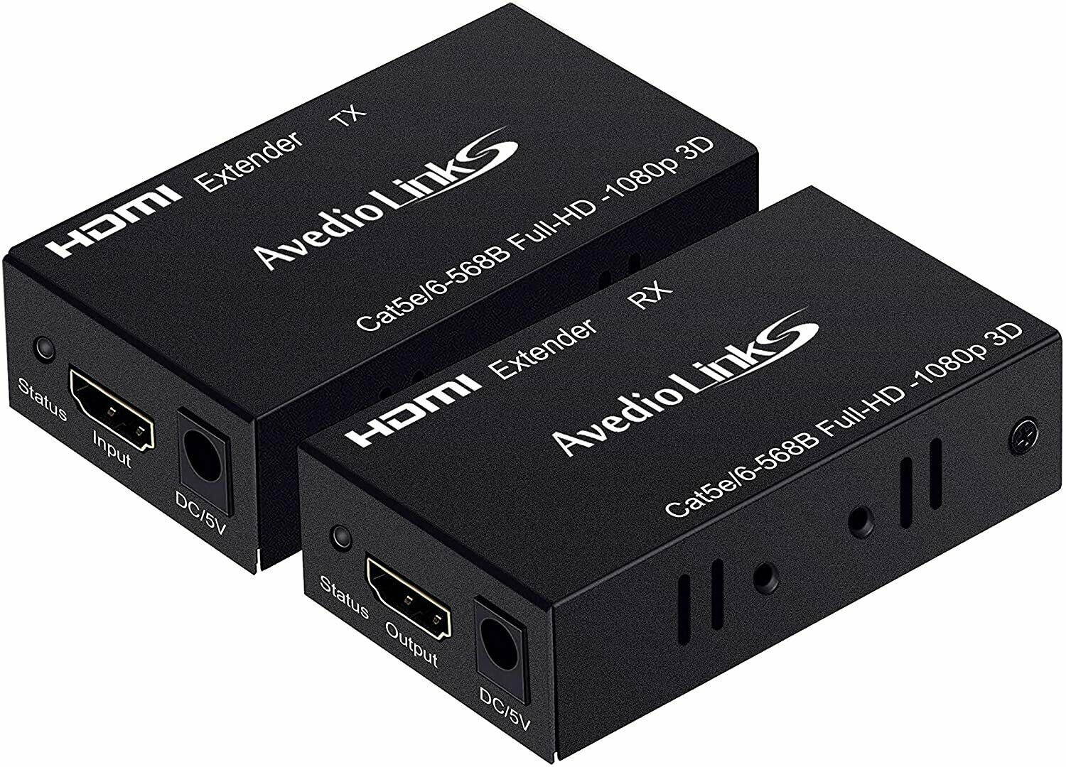 HDMI Extender, HDMI Extender Over Cat 5e/6/7 Digital HDMI Ethernet 196ft / 60m