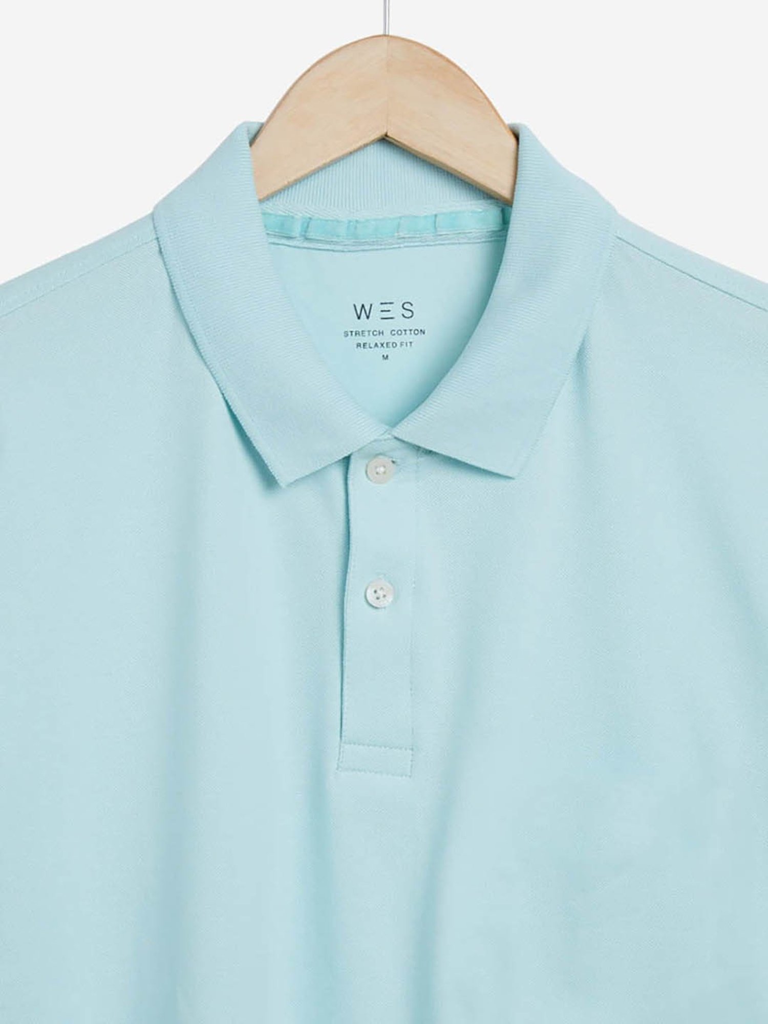 WES Casuals by Westside Aqua Relaxed-Fit Polo T-Shirt