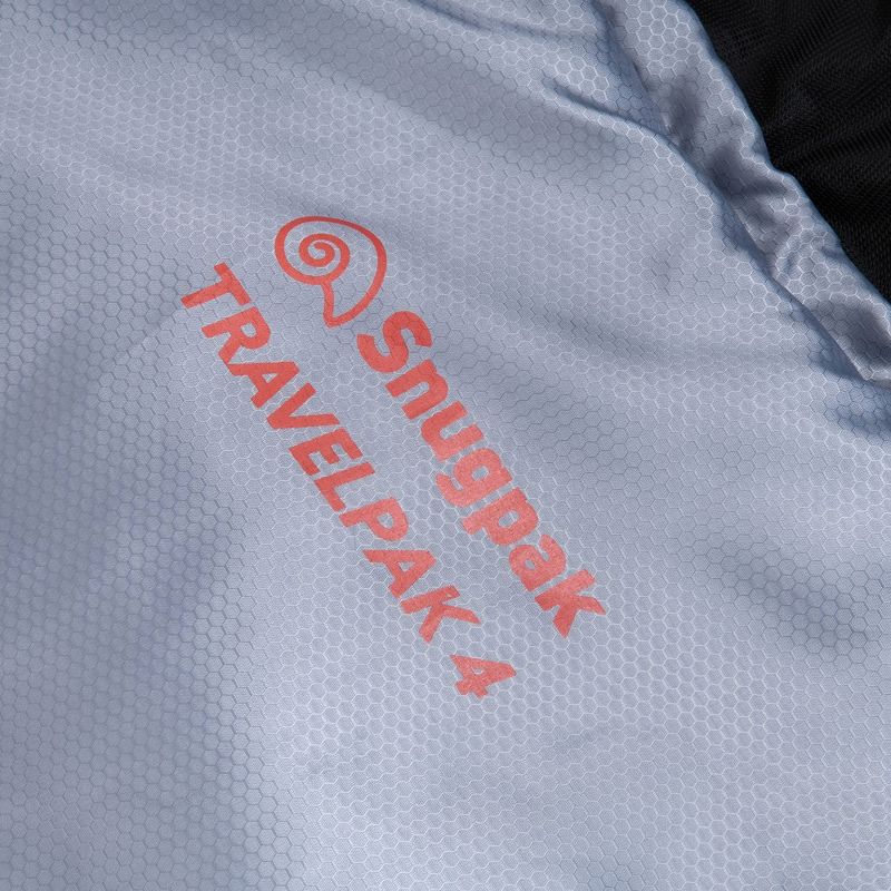 Snugpak Travelpak 4 Sleeping Bag with Mosquito Net, 19 Degree, Left Hand Zip, Pebble Gray
