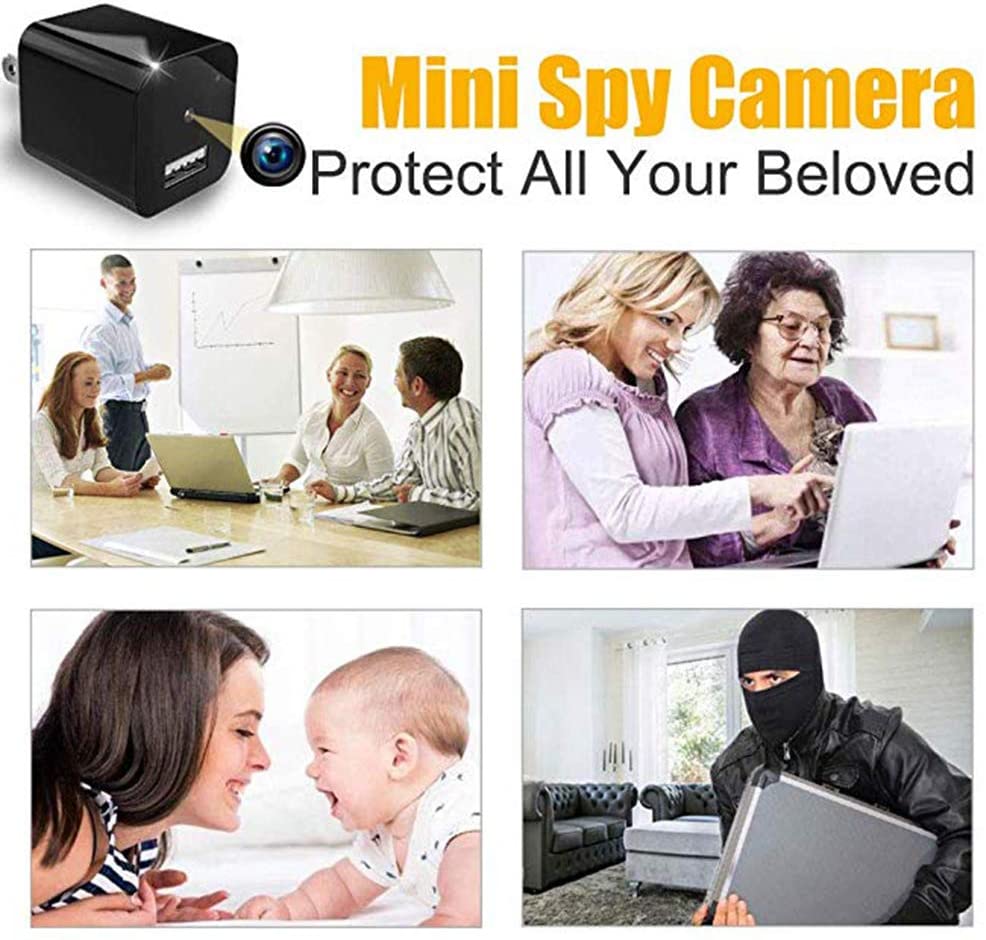 USA 1080P Security Cam HD WIFI SYP-1 Camera USB Wall Charger Adapter Recorder