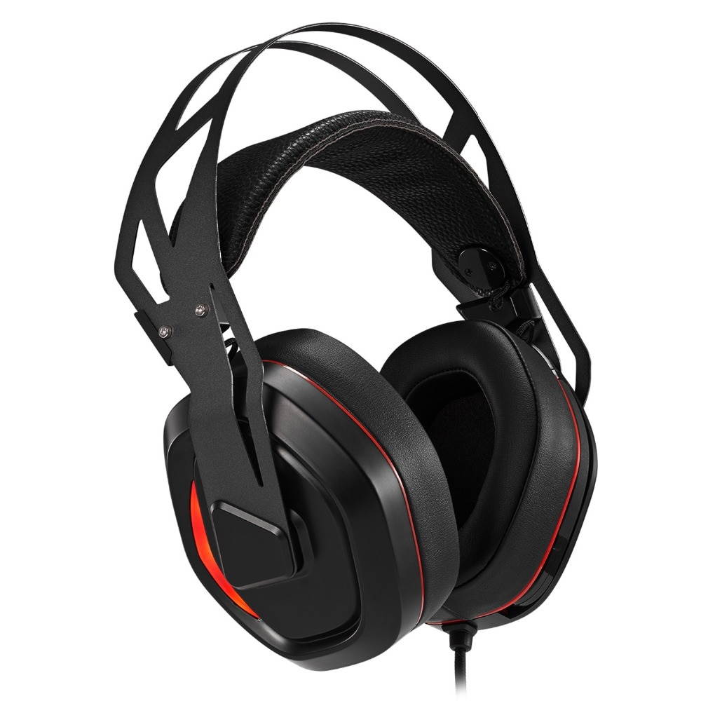 XIBERIA S18 PC Headset USB 7.1 Surround Sound Gaming Headphones Stereo Bass Casque with Microphone Led Light for Computer Laptop