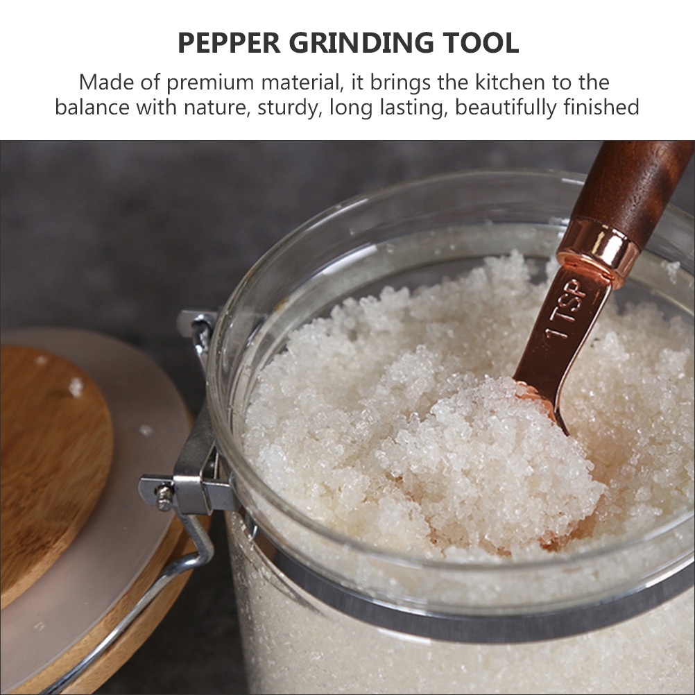 3pcs Practical Safe Stylish Manual Pepper Shaker Pepper Masher Pepper Grinder for Home