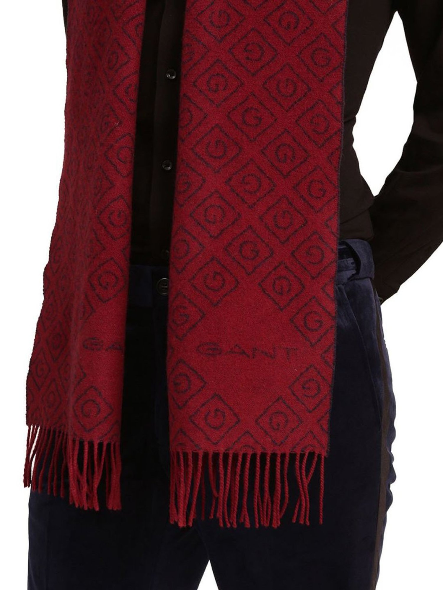 Gant Red Logo Printed Scarf (One Size)