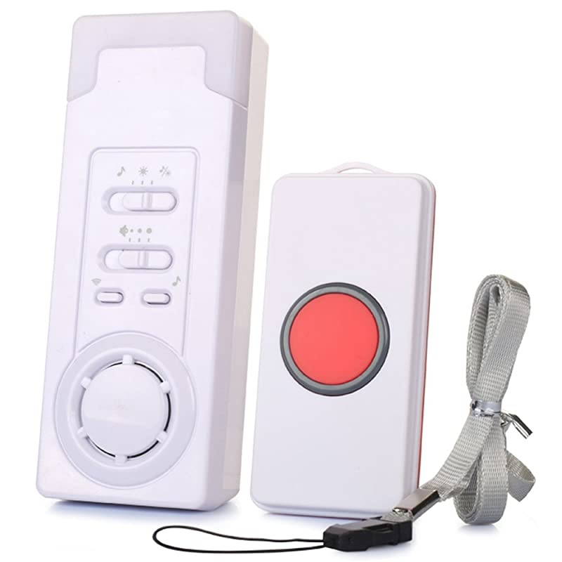 Caregiver,Caregiver Smart Personal Pager System Emergency Care Alarm Call Button Nurse Alert System -500+ft Operating Range (1 in 1)