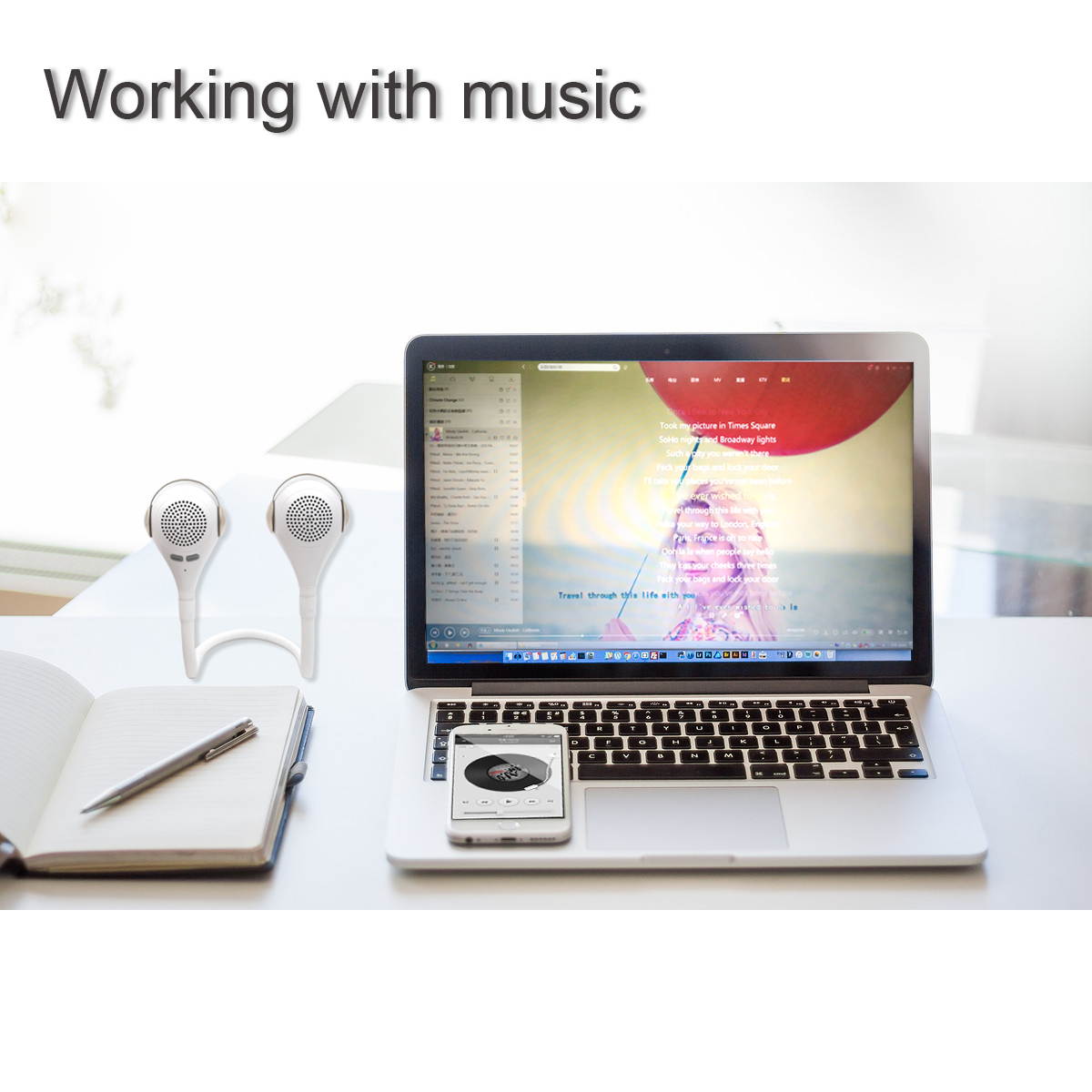 Music Elves Portable Wireless Bluetooth Speakers Hands Free Call Flexible Bendable Black