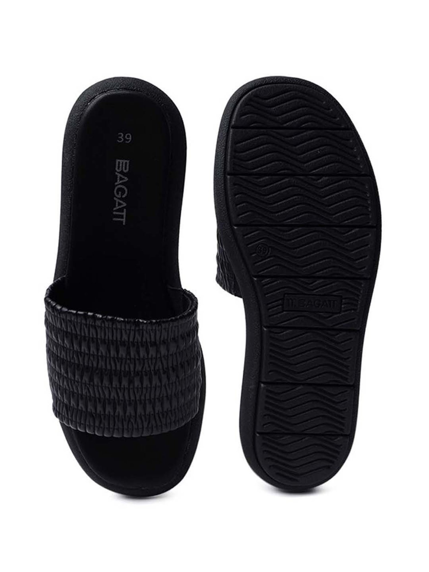 BAGATT Women's Jasmina Black Casual Sandals