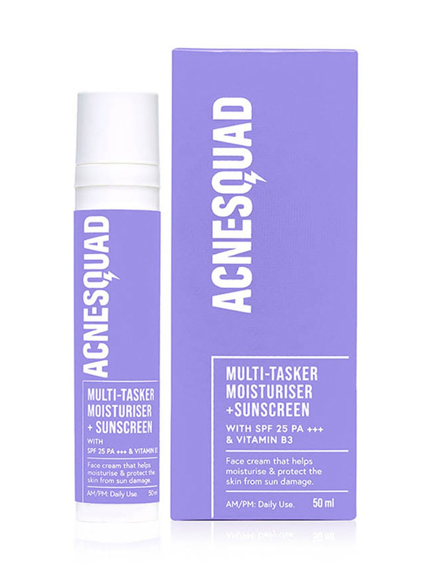 Acne Squad Multi-Tasker Moisturiser + SPF 25 PA+++ & Vitamin B3 - 50 ml