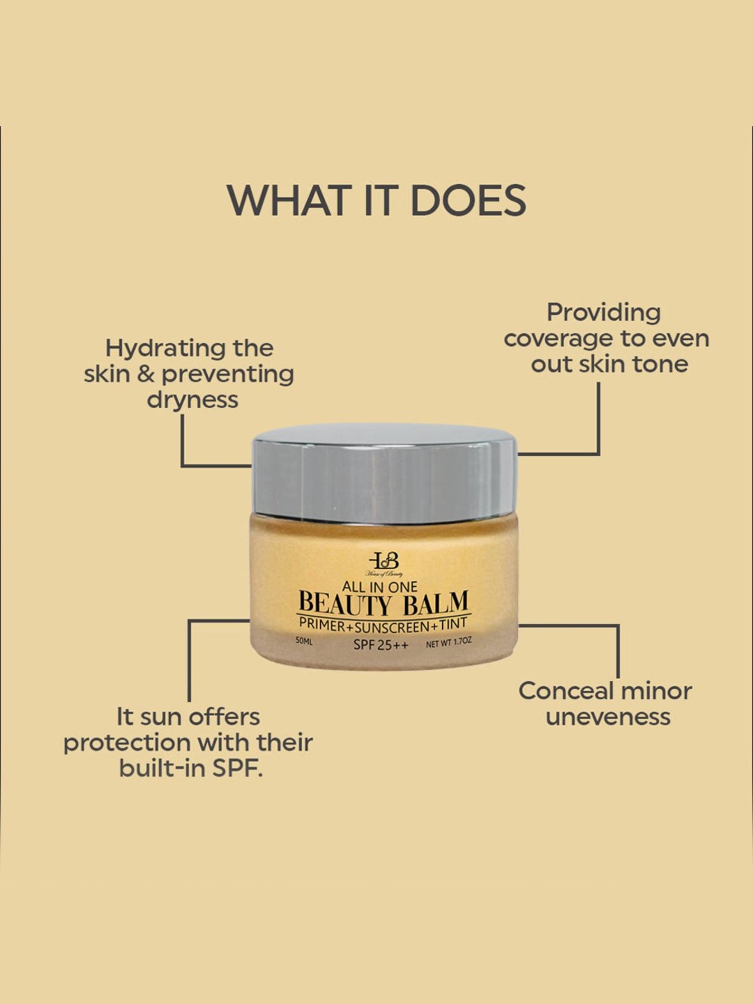 House of Beauty All in One Beauty Balm - 50 ml
