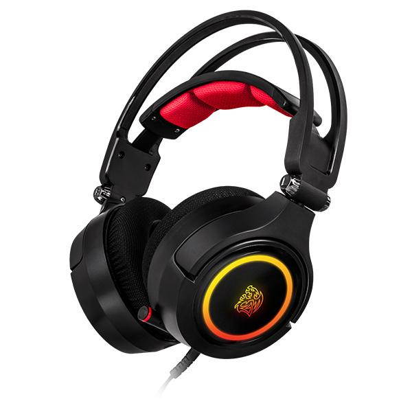 Tt eSPORTS CRONOS Riing RGB 7.1 Premium Virtual Surround Sound Gaming Headset HT-CRA-DIECBK-20