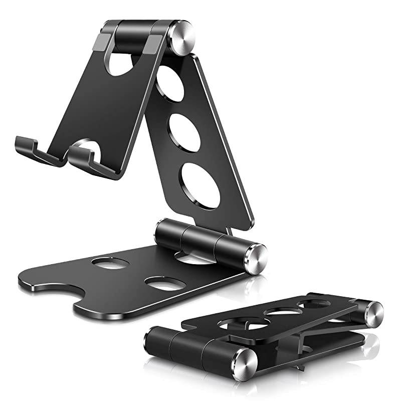 Tablet Stand , Cell Phone Stand, Phone Stand,Tablet Stand : Desktop Stand Holder Dock Compatible with Tablet Such as iPad Pro 10.5, 12.9 Air Mini 4 3, Kindle, E-Reader (4-13") (Black)