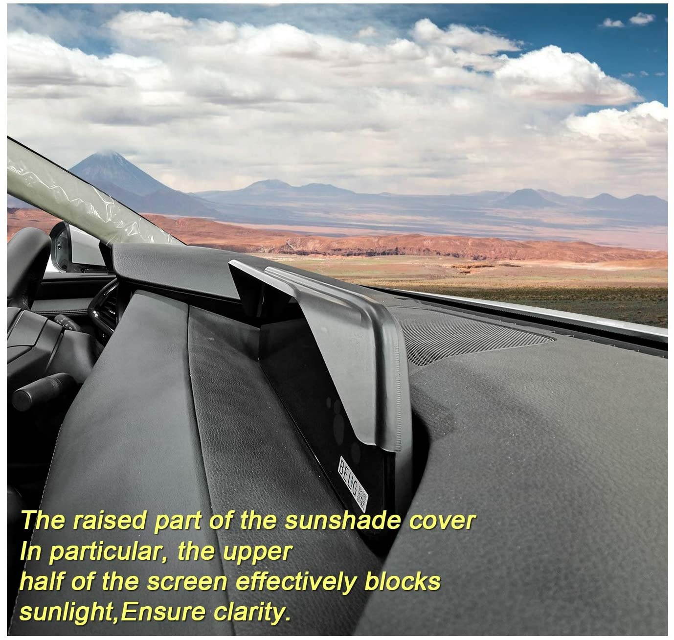 YEE PIN Vehicle Navigation Sun Shade Visor for 2019 2020 Mazda CX-30 CX30 Screen, GPS Navigation Sun Hood Anti Reflective Anti Glare Shield