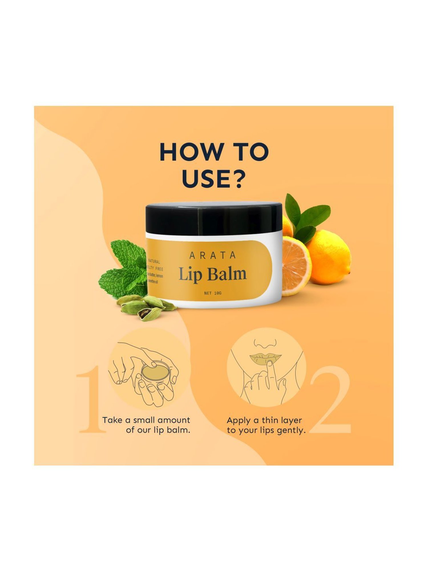 Arata Lip Balm Pack of 2 - 10 gm