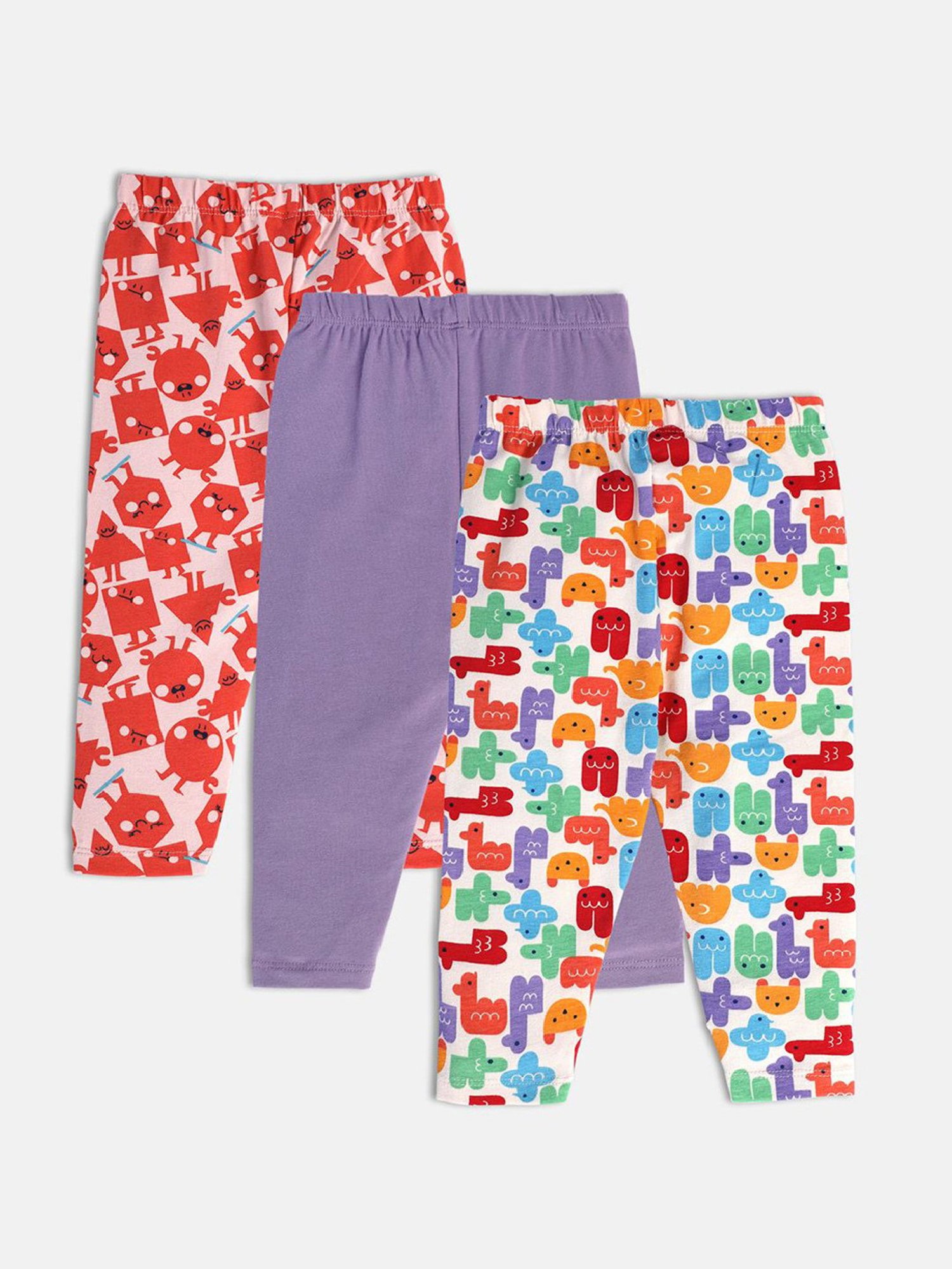 Nino Bambino Kids Multicolor Printed Leggings