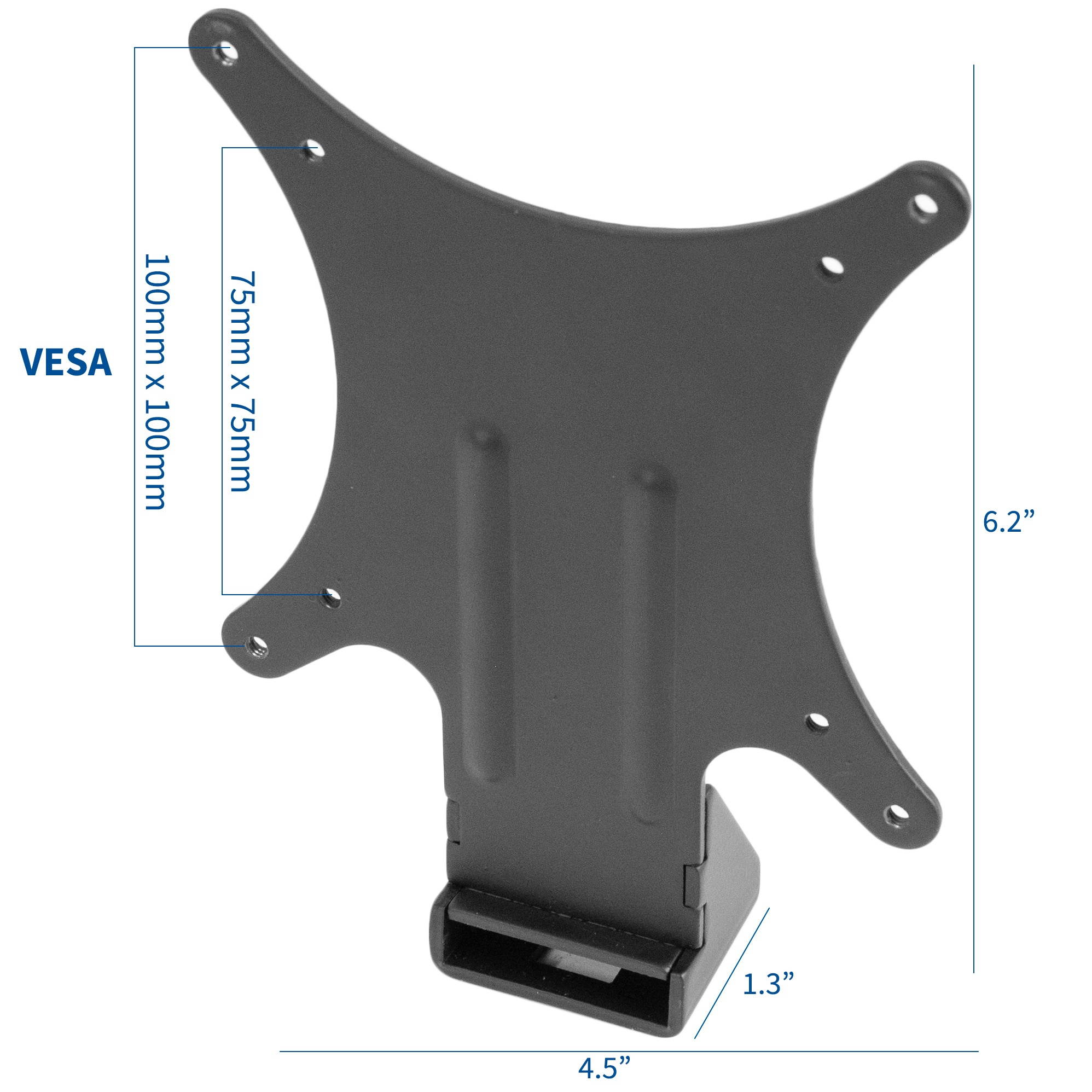 VIVO Steel VESA Adapter Plate for HP 27er, 27es, 27ea, 25er, 25es, 24ea, 23er, 23es, 22er, 22es Monitors (MOUNT-HP27ER)