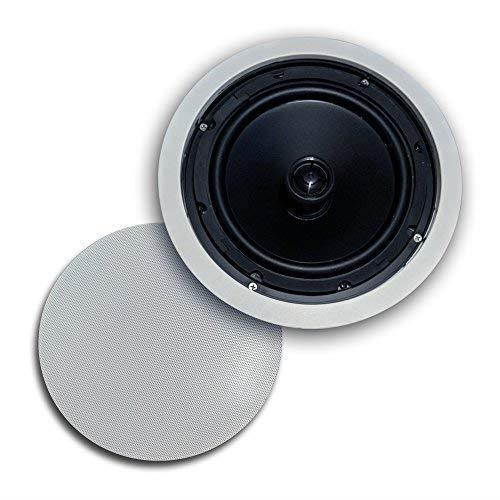CT Sounds in-Ceiling Surround Sound 8 Inch 2-Way Home Audio Weatherproof Speaker (1 Speaker)
