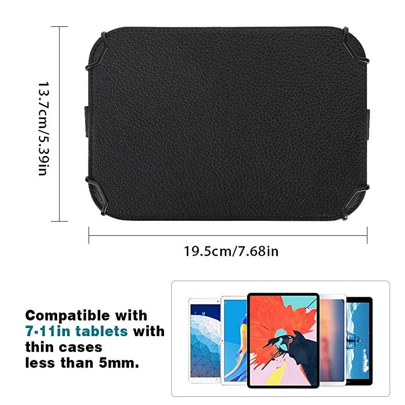 Car Headrest Holder Universal Car Tablet Holder Headrest Mount Holder for 7 to 11 Tablet Fit with iPad Pro 11 202010597 iPad Air 3 2 Mini 5 4 3 iPad 4 3 2 Galaxy Tab Black