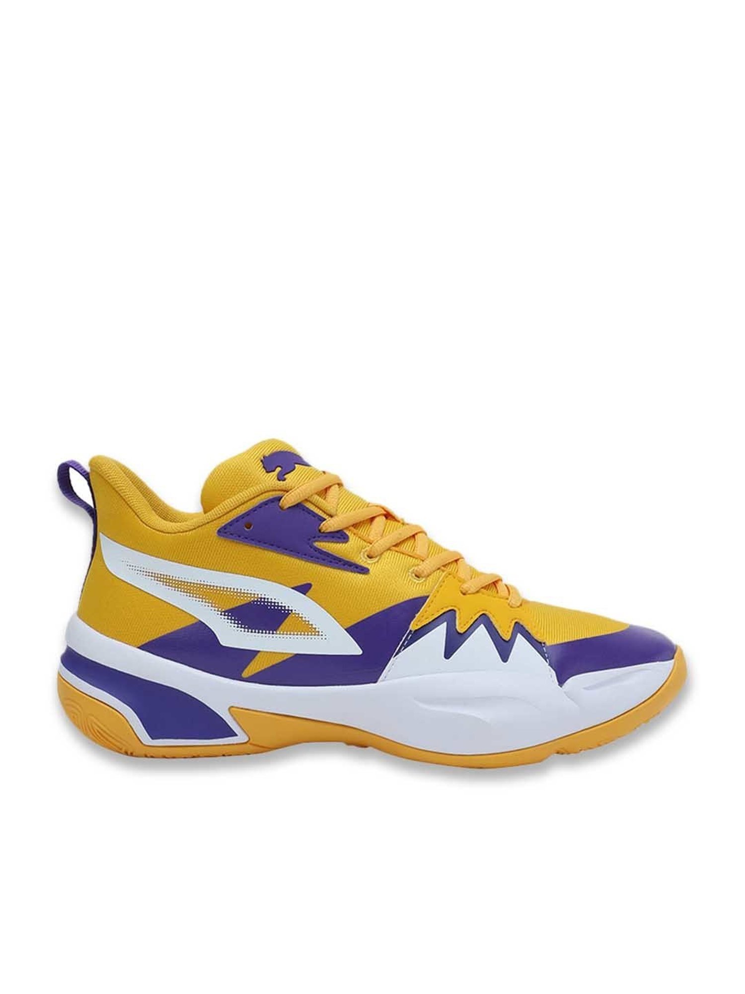 Puma Men's Genetics Yellow Basketball Shoes